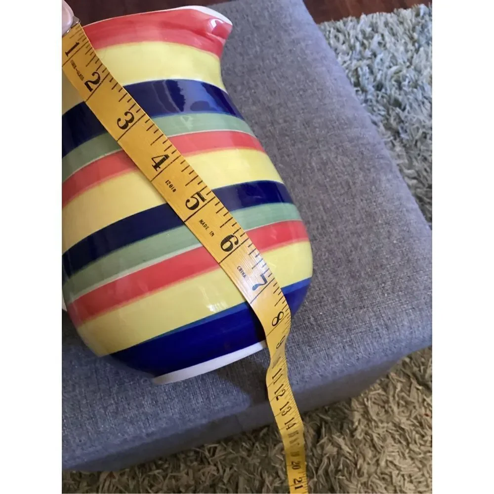 Vintage Hand Painted Swirl Pitcher